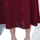 Middle -aged mother dress Chinese dress in autumn and winter new female improved cheongsam plus velvet thickened mother -in -law wedding banquet skirt
