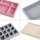 Acrylic drawer velvet cloth tray jewelry box small jewelry earrings earrings ring earrings necklace storage box