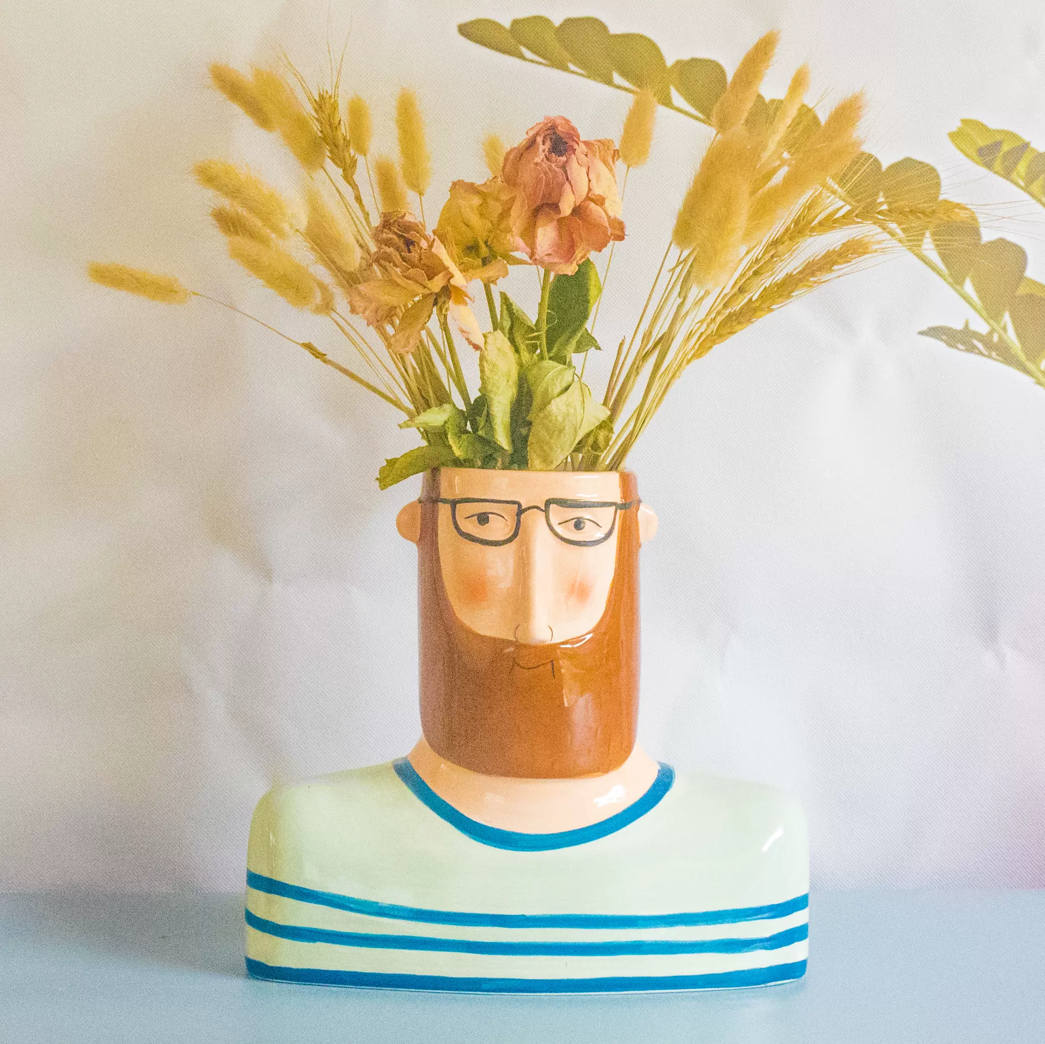 北欧陶瓷插花瓶干花客厅花器ins摆件装饰创意可爱个性家居装饰品