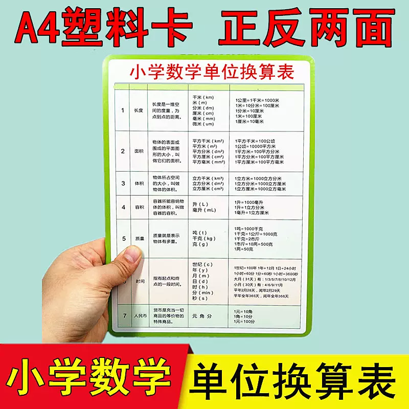 四年级换算表 新人首单立减十元 21年12月 淘宝海外