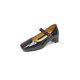 DaYaYa plus size women's shoes 41-43 feet wide and fat 24 years spring style cow patent leather thick heel fashion single shoes 9226-3