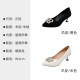 Wide fat feet large size women's shoes 41-43 preferred 2025 spring new genuine leather thin heel pointed-toe shoes 25-166