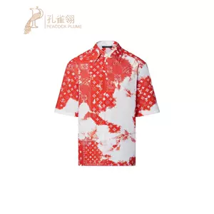 Louis Vuitton's Short-Sleeved Salt Print Denim Shirt 1A8WBC 