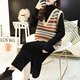 Korean style sweater vest for women autumn and winter style loose outer wear 300Jin [Jin equals 0.5kg] fat mm knitted vest vest vest trendy