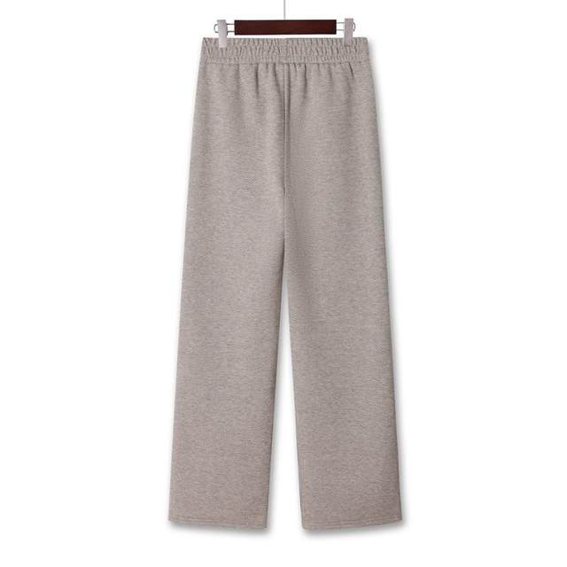 Mom's spring clothes new straight-leg pants trousers elastic waist fashionable middle-aged and elderly women's pants loose grandma casual pants