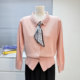 
Middle-aged female mother outfit 2025 new middle-aged and elderly women's wool cardigan in their 50s fashionable top loose jacket