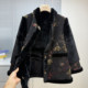 
Mother's winter coat with fur integrated fur collar and velvet thickening coat for middle-aged and elderly women to keep warm and loose tops