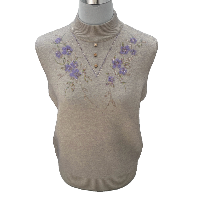 Mom wears velvet thickened grandma sweater for autumn and winter for women loose velvet warm knitted base shirt for middle-aged and elderly