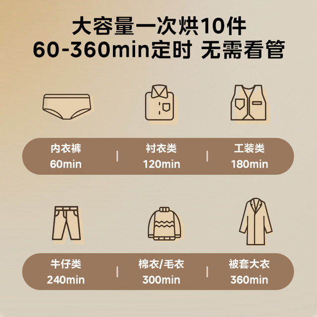 Midea Dryer Household Dryer Small Automatic Air Dryer Dryer Foldable Dormitory Dryer