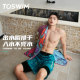 TOSWIM men's swimming trunks five-minute quick-drying sun protection on the beach can be drained by the loose hot springs to prevent embarrassment surfing beach pants