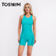 TOSWIM One-piece Sleeveless Flat Swimsuit Women's 2025 New Professional Racing Training Swimsuit Sunscreen Swimsuit