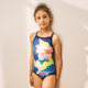 TOSWIM children's swimsuits girls and teens one-piece split professional racing swimsuits