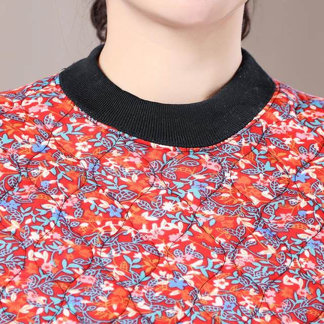 Mom's thickened cotton-padded jacket for middle-aged and elderly women's large size grandma's cotton-padded jacket autumn and winter warm elastic small jacket for the elderly