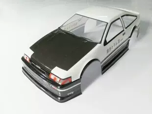 1 10遙控平跑車殼ae86 頭文字d 櫻花hsp油 電通用190mm