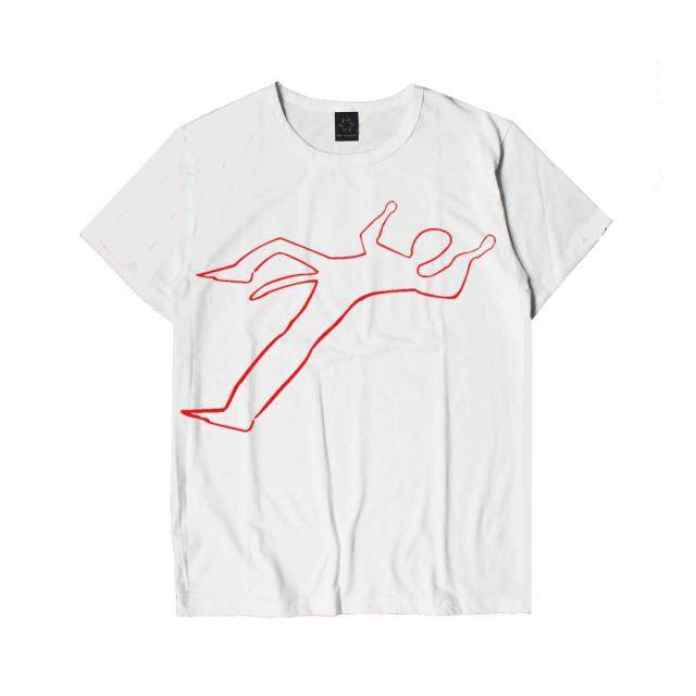 Escape from the school, Zhou Xingchi movie, the same funny evil, the dead, painting, drawing the tail comedy star short -sleeved T -shirt
