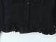Ins blogger style black waisted flared sleeves V-neck shirt short French hot girl niche base shirt