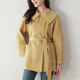 
Double-sided cashmere coat for women 2024 autumn and winter Korean mid-length high-end loose small Australian wool jacket