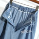 2025 new pocket large sway high waist A-line denim skirt skirt women's winter small skirt umbrella skirt long skirt
