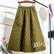Winter design sensor pocket diamond cotton cotton skirt autumn and winter female thickened A -line umbrella skirt puffy skirt winter skirt