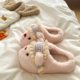 
Private Butter Bear~! Cute ins home plus velvet cotton slippers for women winter warm toe-toe fur slippers