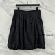Niche characteristics 24 autumn and winter, chic small pocket zipper design Sweet and fashionable flower bud puffed skirt triple color