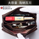 Seven Wolves men's bag big handbag genuine leather bag large capacity hand grab head layer cowhide father's hand bag men's bag