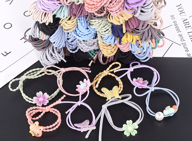 Korean high-elastic basic rubber band headband homemade hair band hair rope diy handmade material 5 meters price night market stall