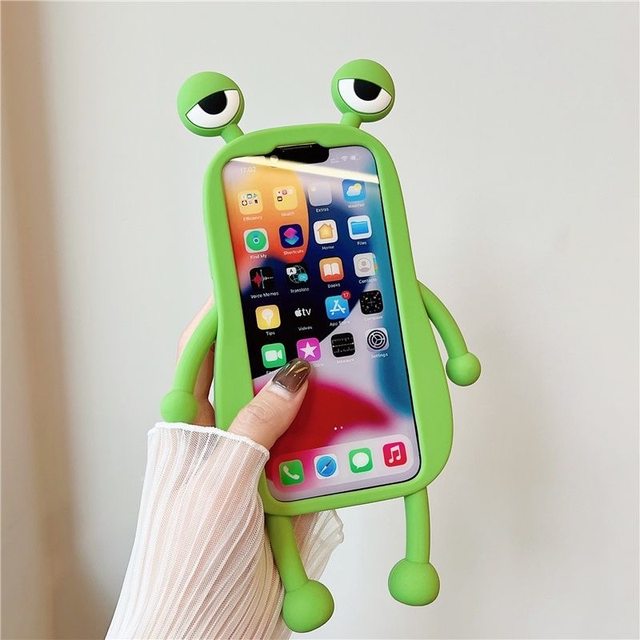 Secretly unable to hide Zhao Lusi Sang Zhi Frog's same mobile phone case suitable for iPhone 17 promax mobile phone case 16 Apple 11 soft shell 6 shell 12pro Internet celebrity hot model 12promax silicone