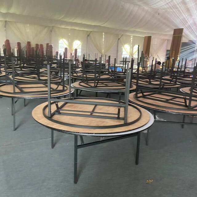 Pvc Round Table pvc round table hotel folding large round table hotel 10 people 12 ...