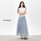 NHOO's graceful summer super versatile mermaid jewel fluffy cake skirt vacation skirt