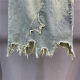 Retro old denim skirt for women 2025 spring star embroidery irregular breasted a-line hip midi skirt