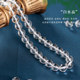 Natural white crystal loose bead all crystal semi -pearl DIY beaded bead accessories bracelet crystal jewelry
