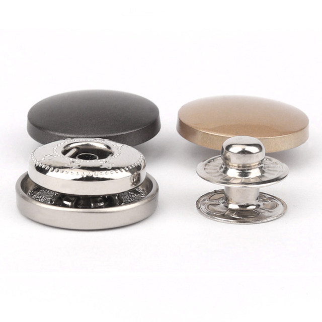 Concealed button, seam-free button, press-type down jacket mother-in-law button, clothes press button, nail buckle, four-button button, metal snap button