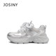 ZhuoShini 2025 summer new casual sports shoes for sponge dad genuine leather offline large-size dad shoes