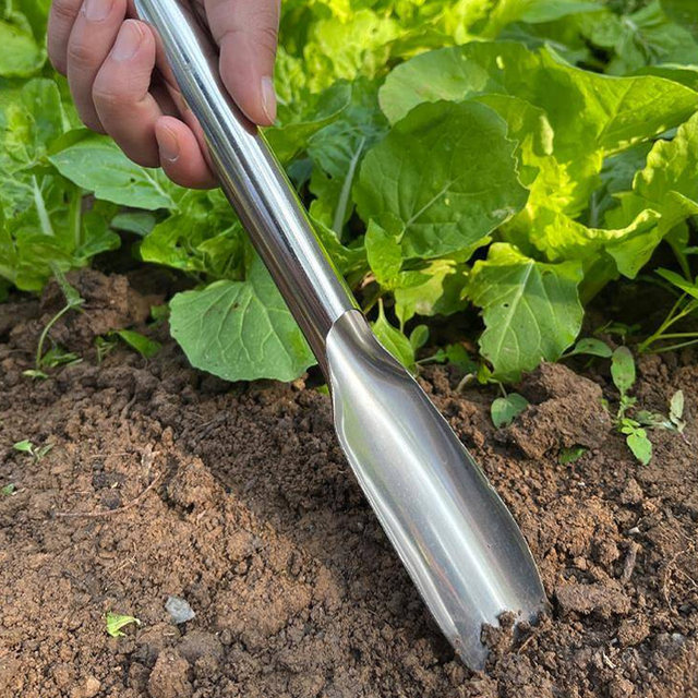 Stainless steel shovel digging soil for home use all-steel planting flower and vegetable gardening tools to dig wild vegetables and move seedlings and sea-driving artifact shovel