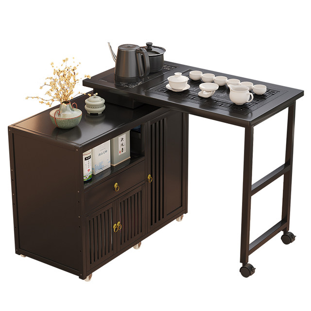 Little Tea Table Household tea table tea cart kettle mobile small tea table integrated ...