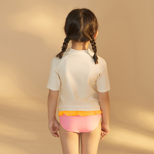 Aidor baby swimsuit 2024 new children's split skirt girl swimsuit princess style cute swimming trunks
