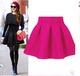 Space cotton high waist fluffy skirt 2025 autumn and winter new air cotton short skirt retro skirt A-line pleated umbrella skirt