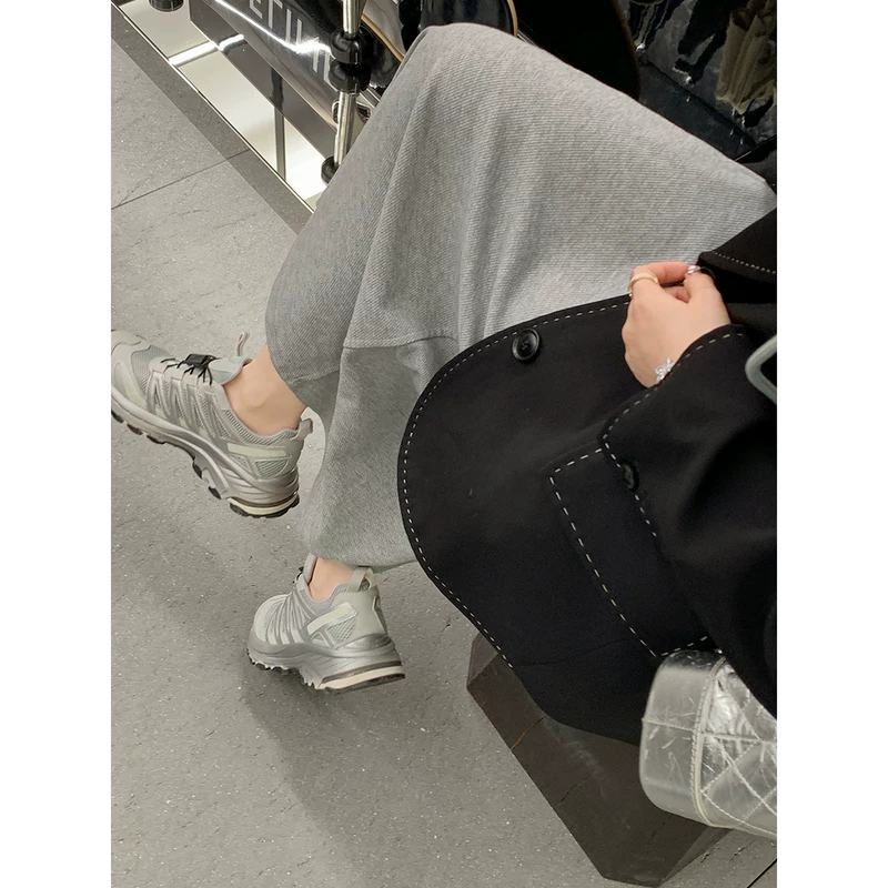 Grape Mom Studiolee round head XT-QUEST daddy shoes thick bottom increase leisure sports shoes spring and autumn new