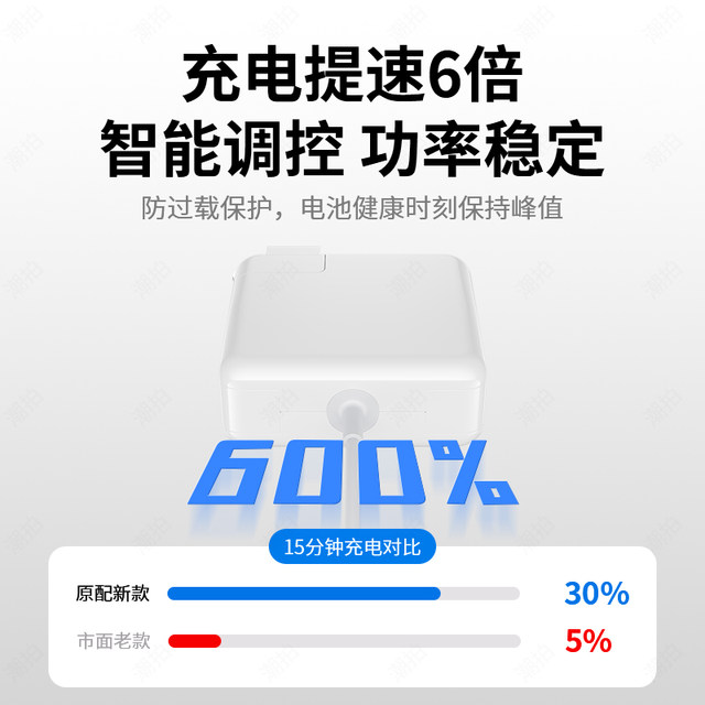 Applicable Apple notebook computer charger MacBookair Pro power adapter Magnetic suction head MAC charging cable A1466A1278A1370A1502A1398a1706typec port