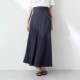 e@rth+elegant curves! Fashionable Baipeng Pearl side pocket Midi fishtail mid-length skirt
