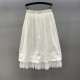 Mesh spliced ​​casual skirt for women 2025 summer new fashionable and versatile loose loose slim A-line long skirt