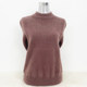 Middle-aged and elderly half-high neck imitation mink hair mother's sweater middle-aged and elderly women's solid color large size thickened velvet knitted sweater