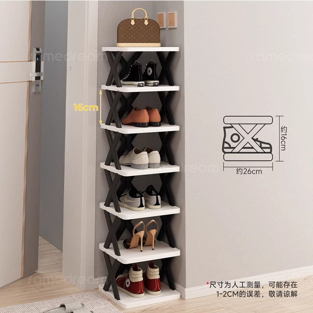Sanmeng Shoe Rack Multi-layer Household Door Small Narrow Entrance Door Shoe Rack Rental House 2025 New Simple Shoe Cabinet