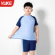 Children's swimsuits Fat Children 2025 new summer split swimsuits boys middle-aged and big children teenagers professional training swimsuits