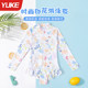 Children's swimsuits girls 2025 new one-piece swimsuits medium big children girl baby long sleeve sun protection hot spring swimsuit