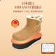 Pansy Japanese snow boots short boots women's velvet thickening lightweight comfortable warm wool cotton shoes winter