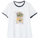 Loose plus fat plus size white T-shirt for women pure cotton short-sleeved middle-aged and elderly mother summer lady embroidered top