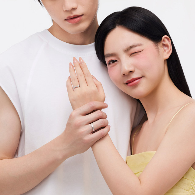 Cartilo Yu You are with you couple ring ring A pair of niche birthday gifts for girlfriend