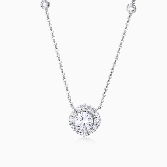 Catiro Starry Necklace for Girls S925 Silver Light Luxury Niche Design Simple Clavicle Chain Birthday Gift for Girlfriend